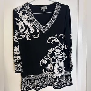 JM Collection 3/4 Sleeve Size M